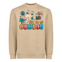 Mushroom western turquoise put em up cowboy Heavyweight Sweatshirt - MaliasSmallBusiness