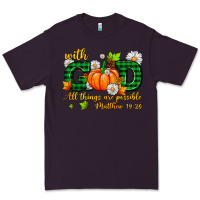 Plum with god all things are possible Premium Tee - AdoDesignShop
