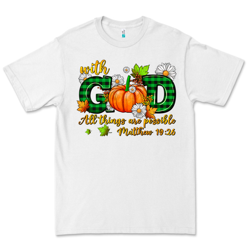 With God All Things Are Possible Premium Tee by AdoDesignShop | Teevron
