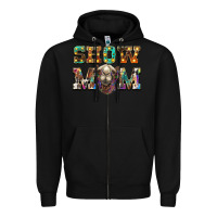 Black show mom camel Zipper Hoodie - BarkalooDesign