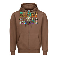 Chestnut show mom camel Zipper Hoodie - BarkalooDesign
