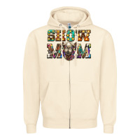Sandshell show mom camel Zipper Hoodie - BarkalooDesign