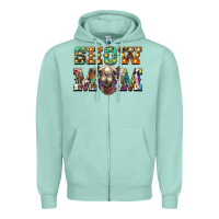 Seafoam show mom camel Zipper Hoodie - BarkalooDesign