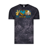 Cloud Black Peace Love Cocker Spaniel Vintage Tee - Jasminsmagicworld