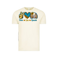 Vintage Arctic Peace Love Cocker Spaniel Vintage Tee - Jasminsmagicworld
