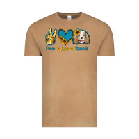 Vintage Camel Peace Love Cocker Spaniel Vintage Tee - Jasminsmagicworld
