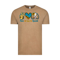 Vintage Coffee Peace Love Cocker Spaniel Vintage Tee - Jasminsmagicworld