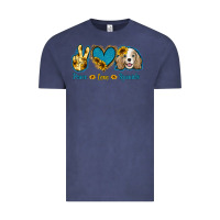 Vintage Denim Peace Love Cocker Spaniel Vintage Tee - Jasminsmagicworld