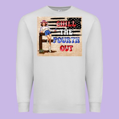 Chıll The Fourth Out Premium Sweatshirt Designed By Tumblerdesignbyshophia