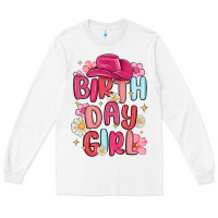 White birthday girl Long Sleeve Tee - MaliasSmallBusiness