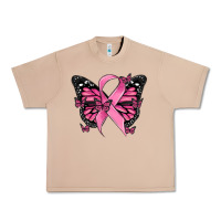 Burro breast cancer ribbon  butterfly Urban Heavy Tee - MaliasSmallBusiness