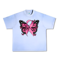 Grape Ice breast cancer ribbon  butterfly Urban Heavy Tee - MaliasSmallBusiness