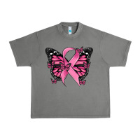 Tornado breast cancer ribbon  butterfly Urban Heavy Tee - MaliasSmallBusiness
