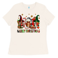 Bone merry christmas buffalo gnomies Ladies Tee - FaDigitalArtStudio