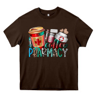 Chocolate Brown coffee pharmacy Heavy Core Tee - RacoonDesign