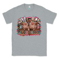 Heather Grey Happy Easter Classic Tee - CowhideDigitalArt