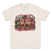 Natural Happy Easter Classic Tee - CowhideDigitalArt