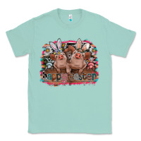 Seafoam Happy Easter Classic Tee - CowhideDigitalArt