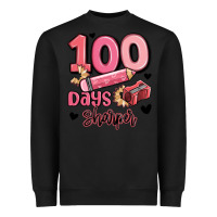Black 100 days sharper school Heavyweight Sweatshirt - MaliasSmallBusiness