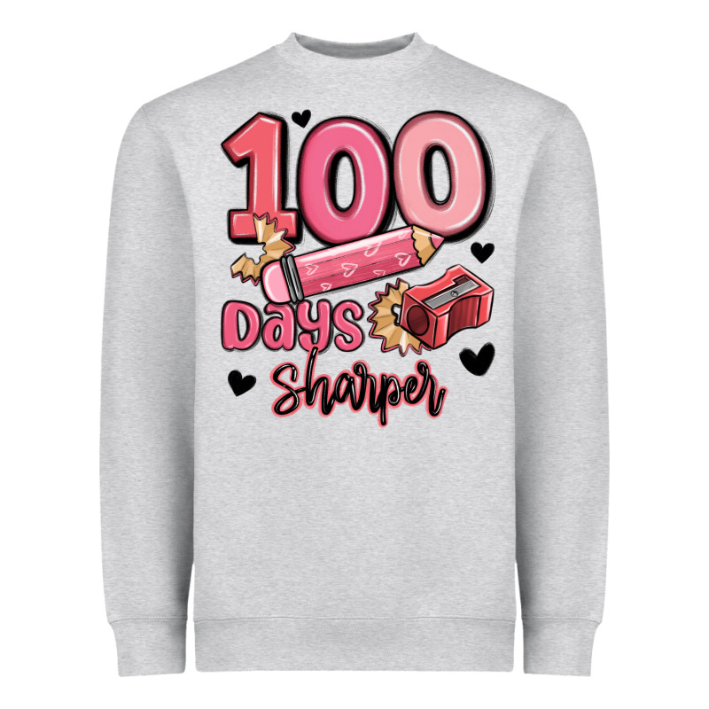 100 Days Sharper School Heavyweight Sweatshirt by MaliasSmallBusiness | Teevron