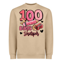 Mushroom 100 days sharper school Heavyweight Sweatshirt - MaliasSmallBusiness
