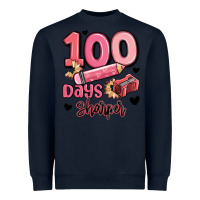 Navy 100 days sharper school Heavyweight Sweatshirt - MaliasSmallBusiness