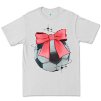 Dove Grey coquette soccer bow Premium Tee - JahusDesignShop