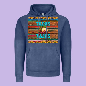 Tacos Before Vatos Vintage Hoodie Designed By Barkaloodesign