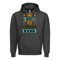 Charcoal Heather world's best grampa ever Zipper Hoodie - Jasminsmagicworld