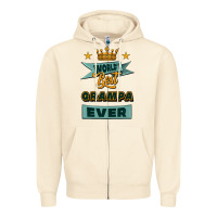 Sandshell world's best grampa ever Zipper Hoodie - Jasminsmagicworld