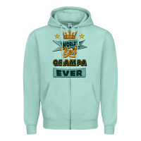 Seafoam world's best grampa ever Zipper Hoodie - Jasminsmagicworld