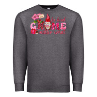 Charcoal Heather Be kind gnome matter what Valentine's Day Premium Sweatshirt - HowdyJamesFarm