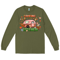 Army Green camping is my kitchen Long Sleeve Tee - NancyCooperArtShop