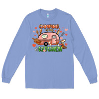 Colony Blue camping is my kitchen Long Sleeve Tee - NancyCooperArtShop