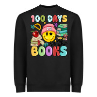 Black 100 days in the books Heavyweight Sweatshirt - MaliasSmallBusiness