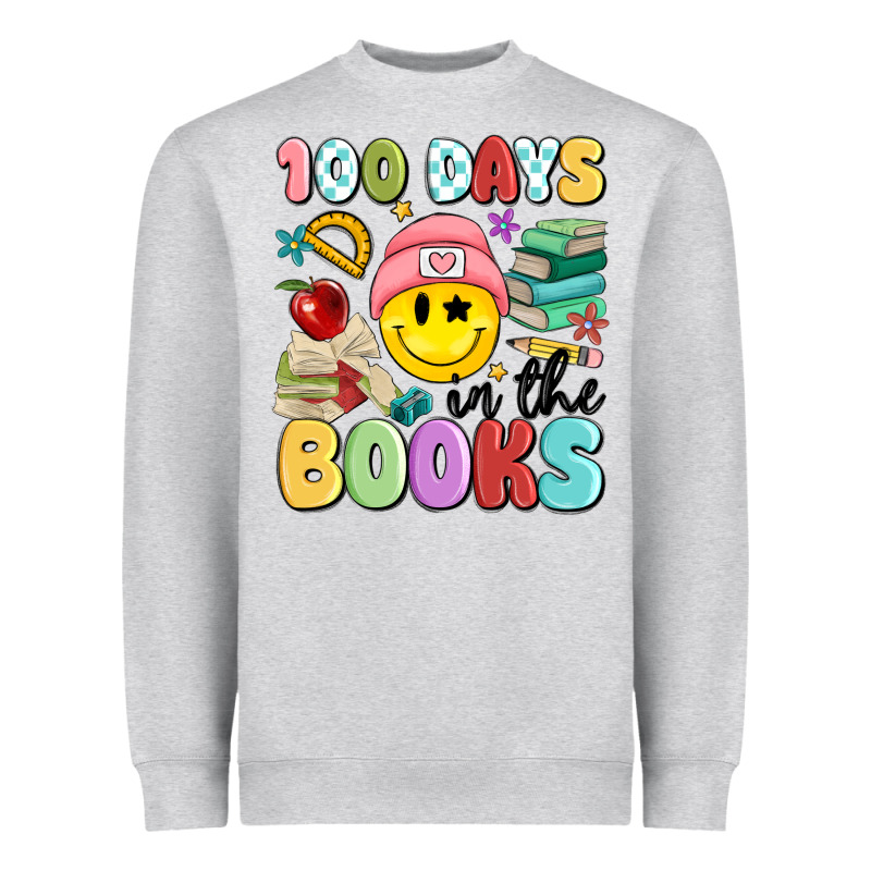 100 Days In The Books Heavyweight Sweatshirt by MaliasSmallBusiness | Teevron