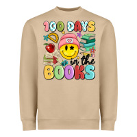 Mushroom 100 days in the books Heavyweight Sweatshirt - MaliasSmallBusiness