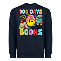 Navy 100 days in the books Heavyweight Sweatshirt - MaliasSmallBusiness