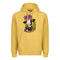 Antique Gold Mardi Gras Cow Premium Hoodie - HowdyJamesFarm