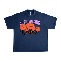 Navy busy raising ballers Urban Heavy Tee - MaliasSmallBusiness