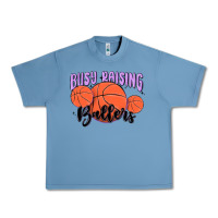 Pebble Blue busy raising ballers Urban Heavy Tee - MaliasSmallBusiness