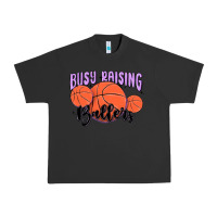 Pigment Black busy raising ballers Urban Heavy Tee - MaliasSmallBusiness
