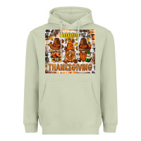 Matcha Happy Thanksgiving gnomes Heavyweight Hoodie - NancyCooperArtShop