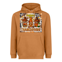 Meerkat Happy Thanksgiving gnomes Heavyweight Hoodie - NancyCooperArtShop