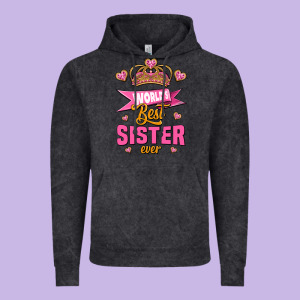 World's Best Sister Ever Vintage Hoodie Designed By Jasminsmagicworld