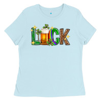 Baby Blue St. Patrick's Day luck beer Ladies Tee - Neo Western