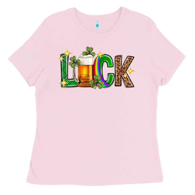 St. Patrick's Day Luck Beer Ladies Tee by Neo Western | Teevron