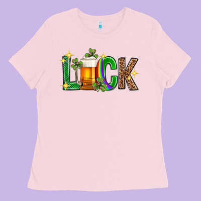 St. Patrick's Day Luck Beer Ladies Tee Designed By Neo Western