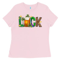 Bubblegum Pink St. Patrick's Day luck beer Ladies Tee - Neo Western