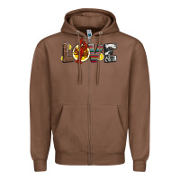 Chestnut love crawfish western mardi gras Zipper Hoodie - Jasminsmagicworld
